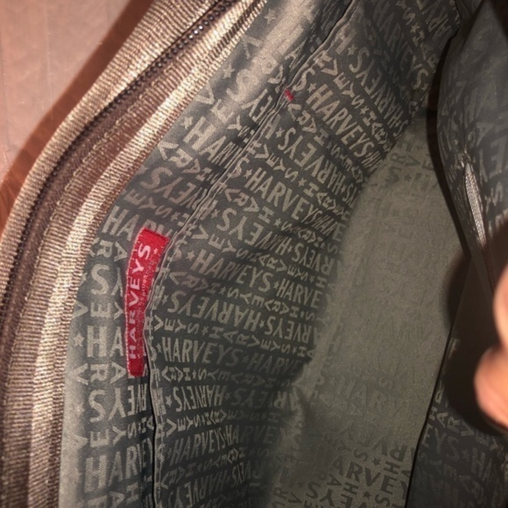 Harvey’s original seatbelt bag brown convertible messenger tote bag adjustable - Picture 6 of 10